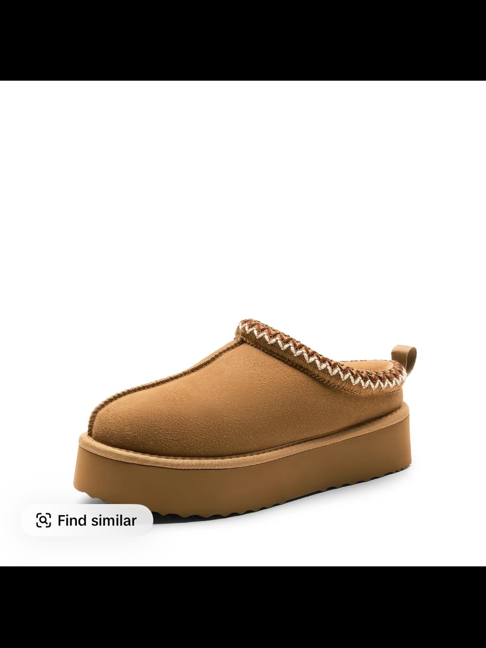 Women’s Cozy Platform Slip-Ons- Chestnut